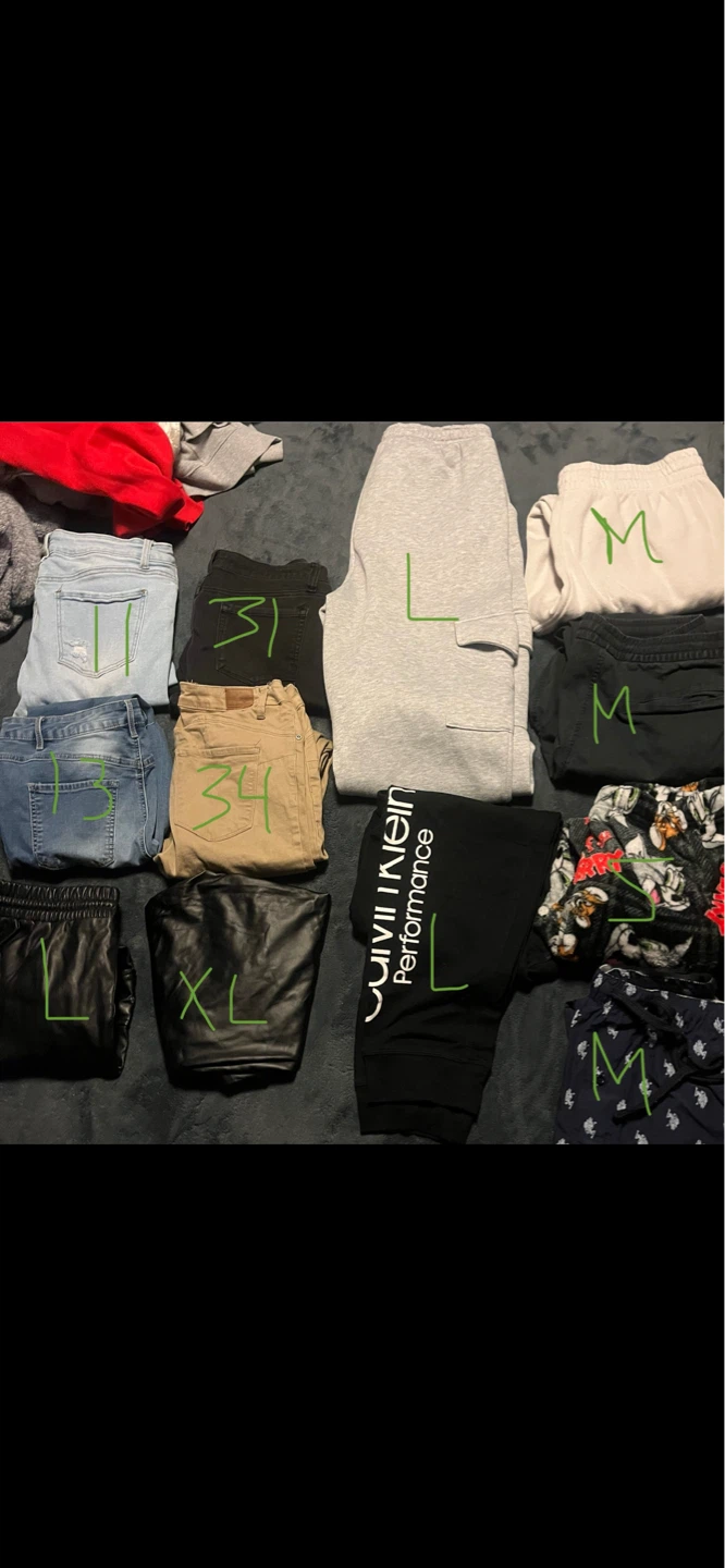 Assorted Men's/womens Clothing - Pants and T-Shirts