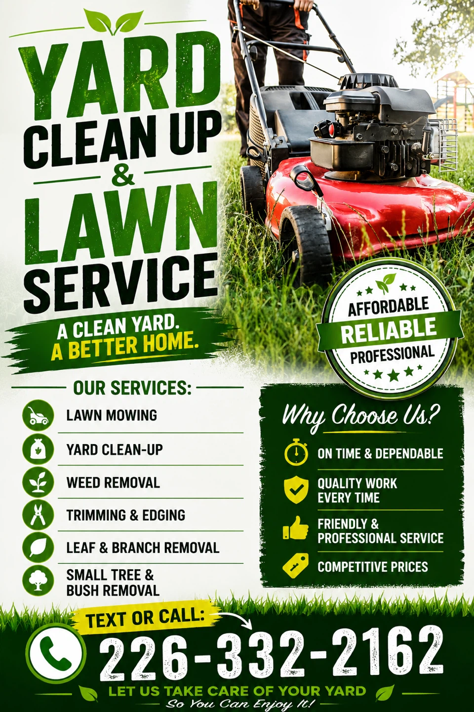 Yard Clean Up & Lawn Service