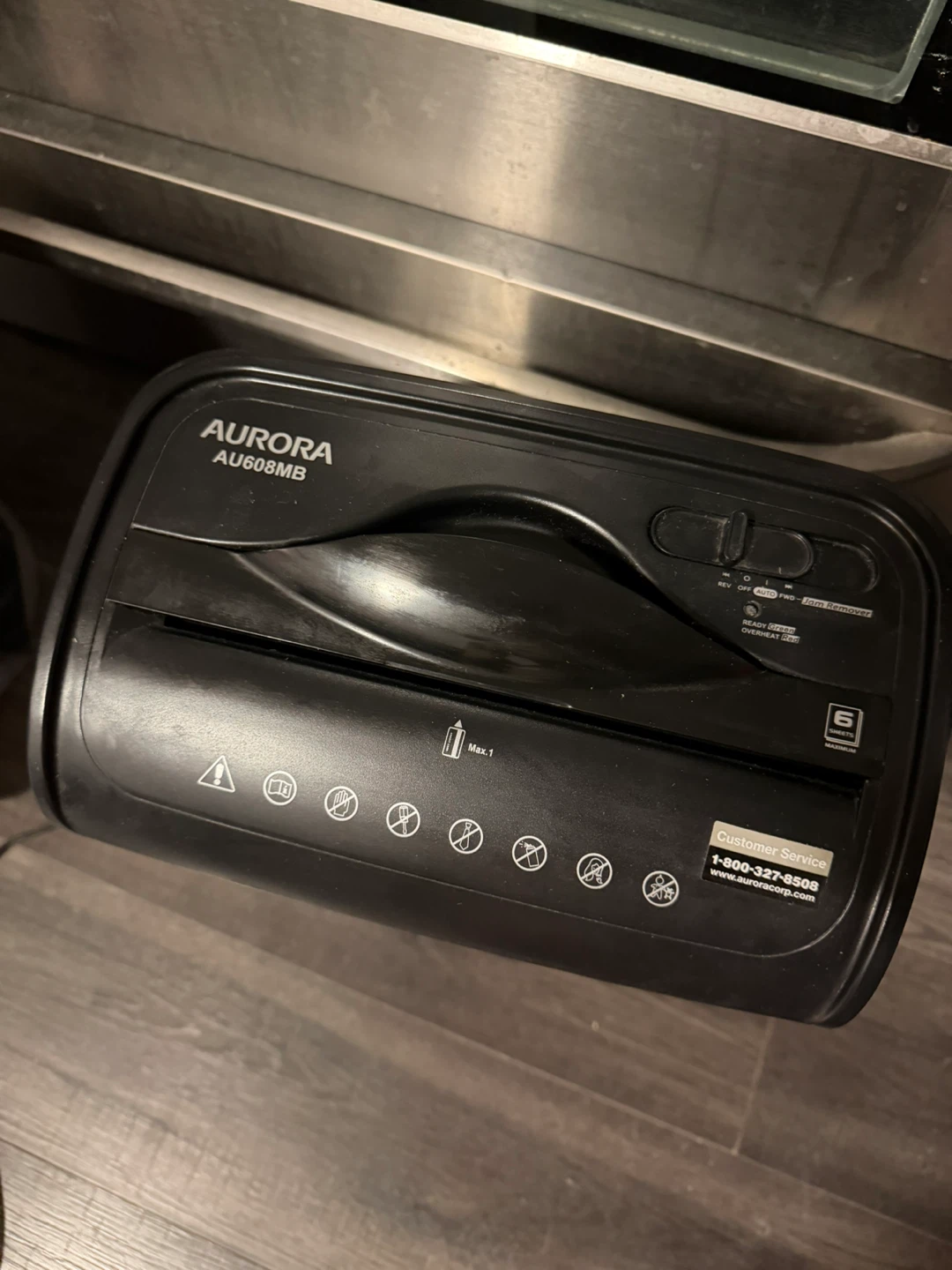Aurora AU608MB Paper Shredder - photo 5