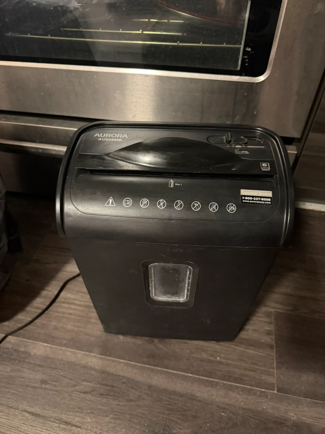 Aurora AU608MB Paper Shredder - photo 4