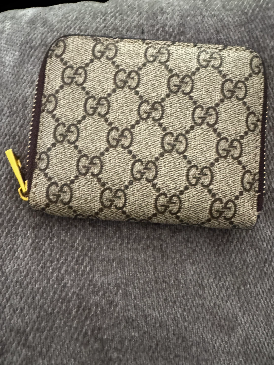 Gucci GG Monogram Zip wallet