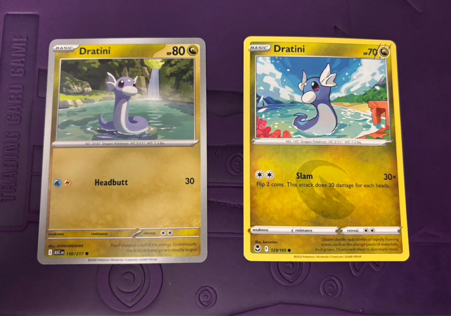 Dratini Pokemon Cards - NM