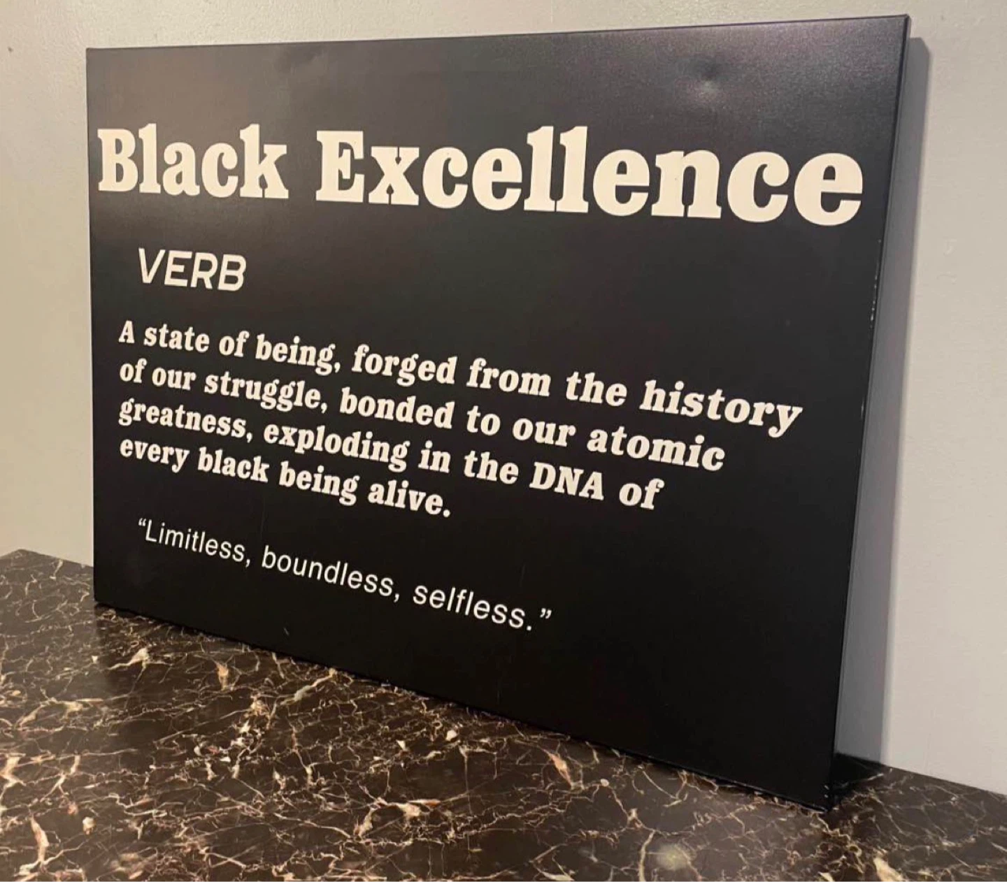 Black Excellence Wall Art $40 - photo 3