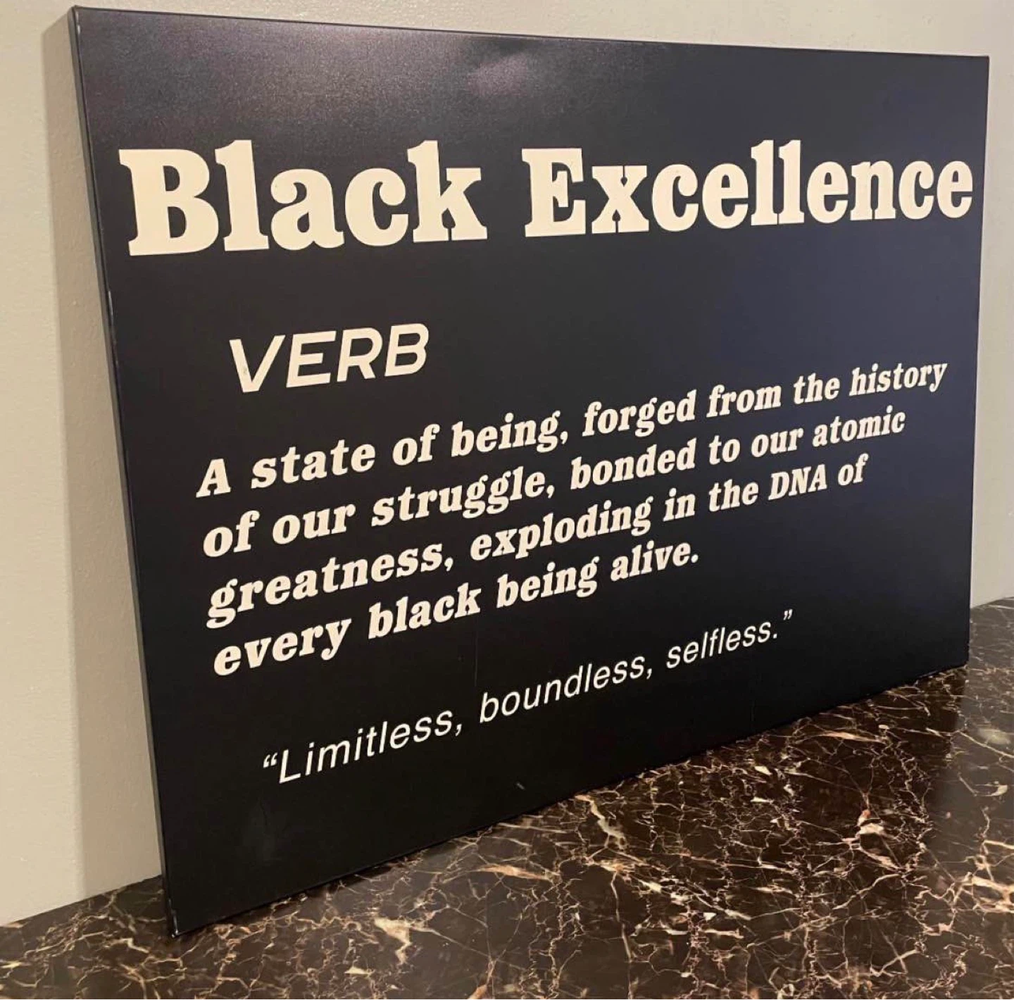 Black Excellence Wall Art $40 - photo 2