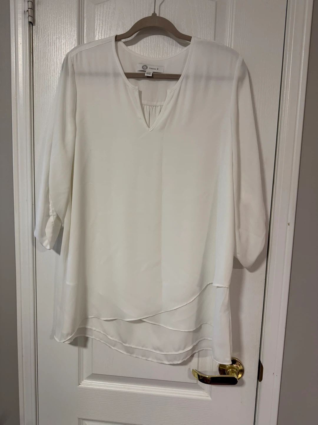 Cristina B White Blouse M/M