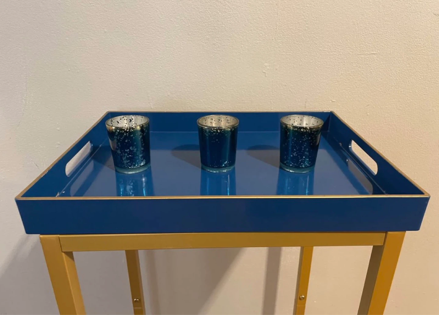 Tray & Tea Light Candle Holders $15 - photo 4