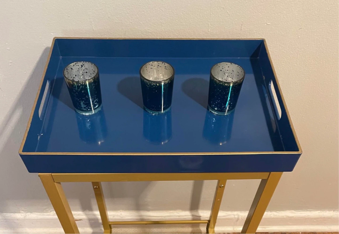 Tray & Tea Light Candle Holders $15 - photo 2