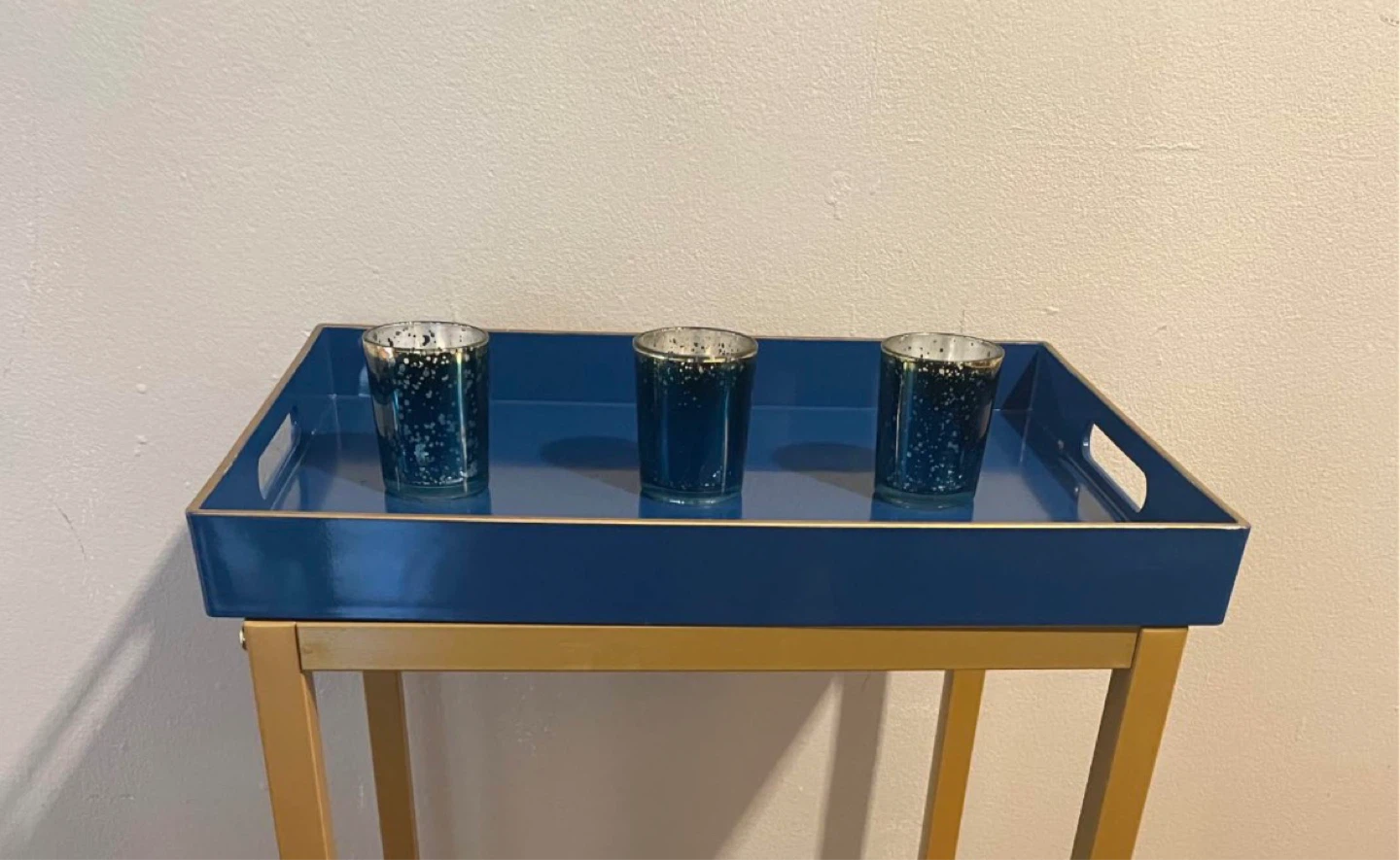 Tray & Tea Light Candle Holders $15