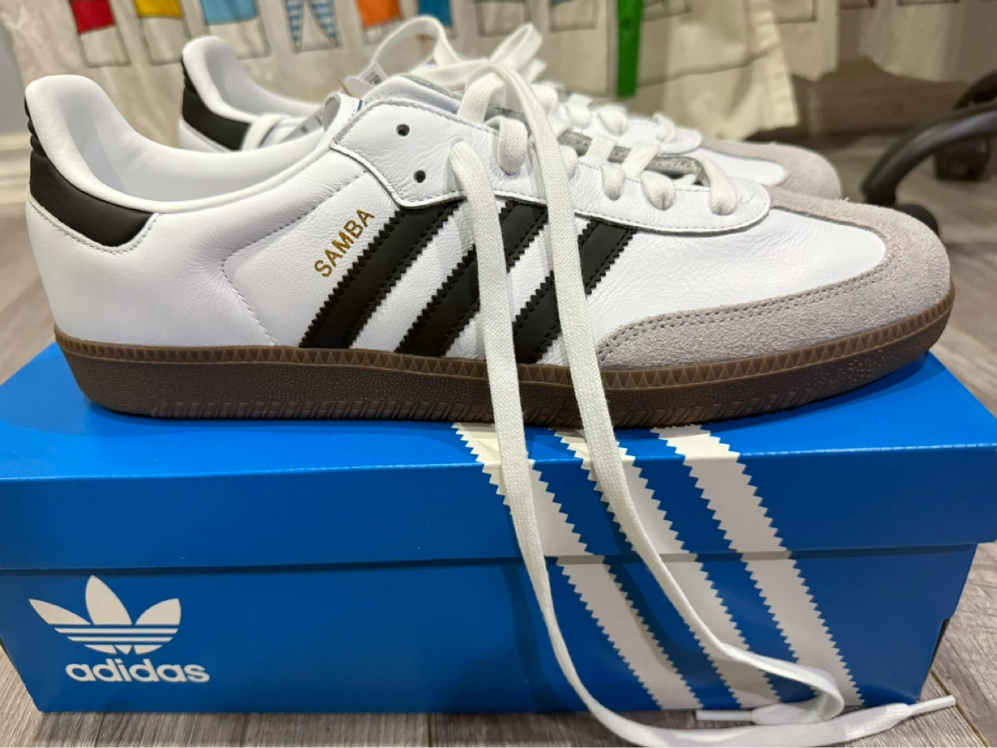 Adidas Samba OG Shoes White Black - Brand New