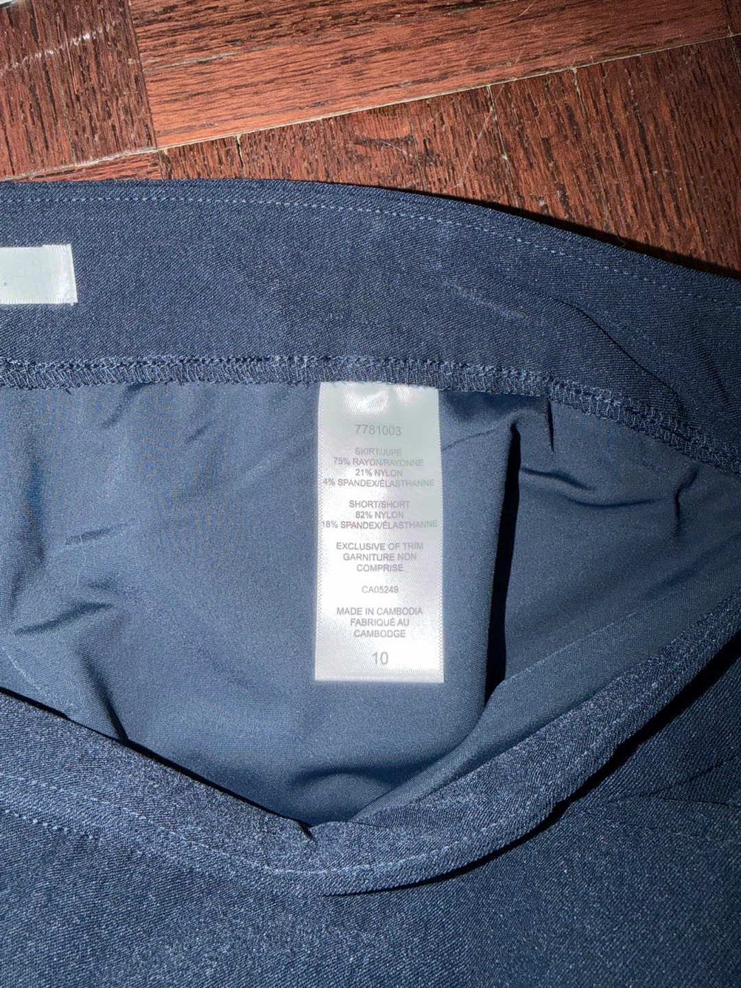 S.C.&.CO. Navy Skort - Size 10 - photo 3