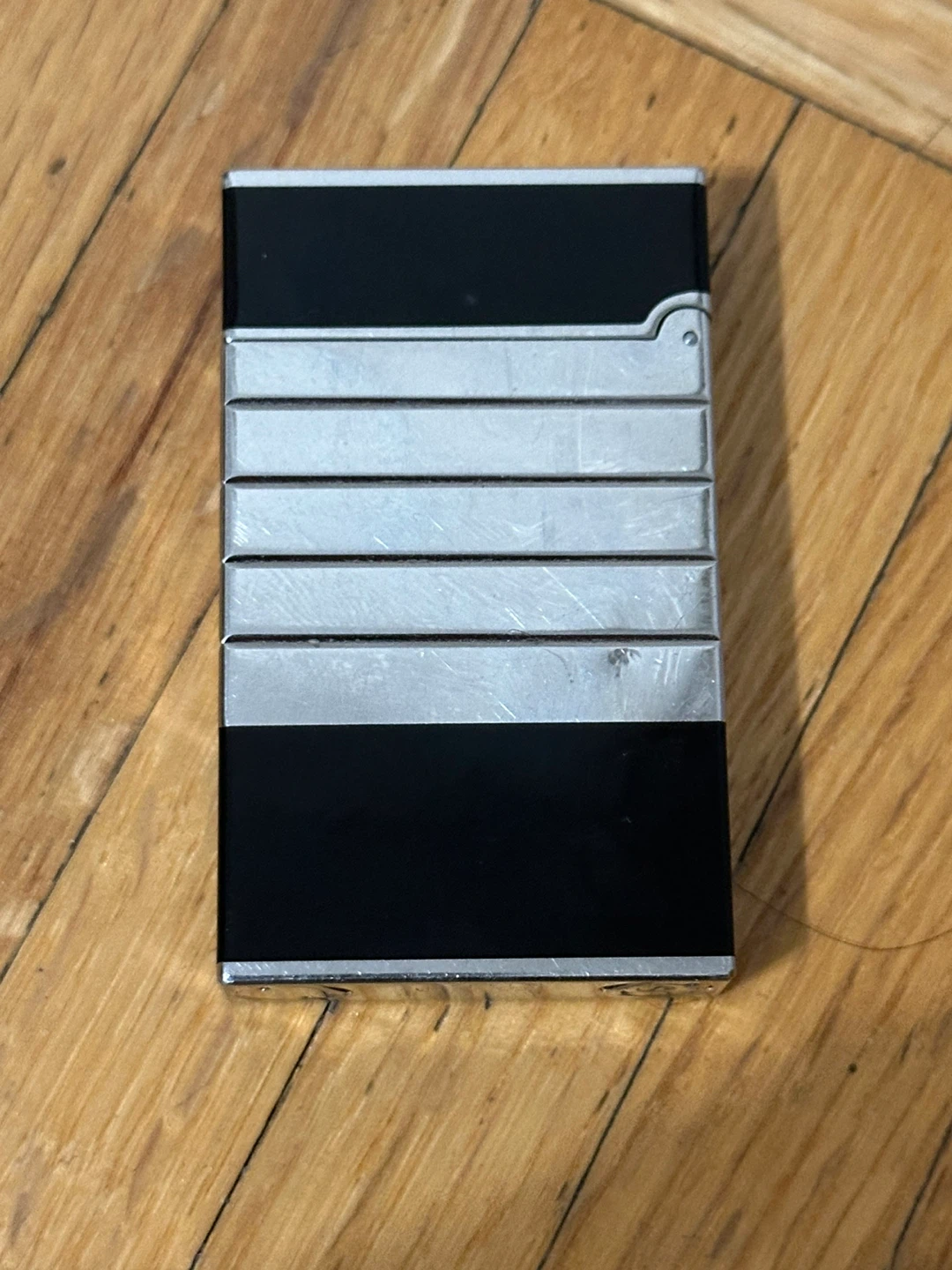 S.T. Dupont "Ping" Lighter - Black Lacquer & Palladium - photo 2