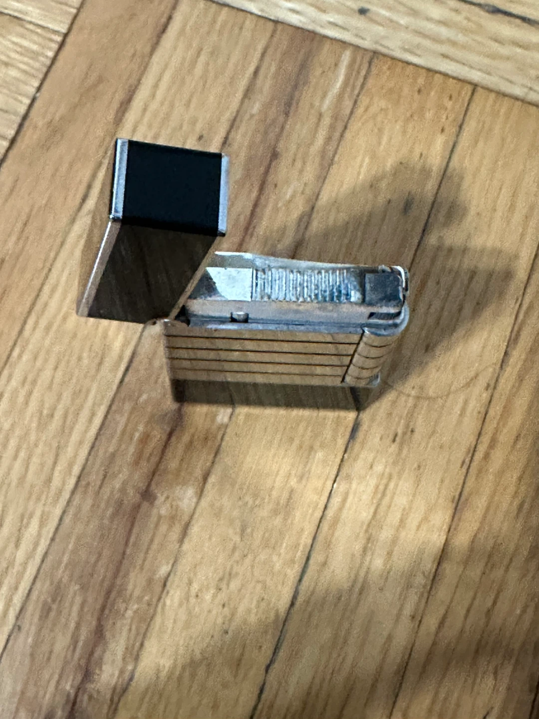 S.T. Dupont "Ping" Lighter - Black Lacquer & Palladium - photo 4