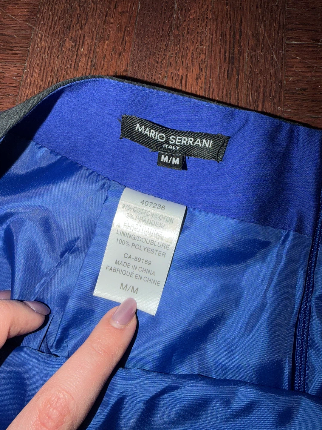 Set of 3 Mario Serrani Blue Pencil Skirts M/M - photo 2