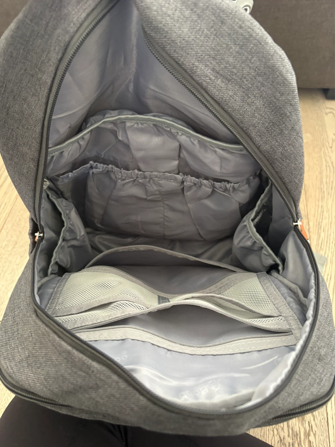 BabbleRoo Diaper Bag Backpack Grey - photo 2