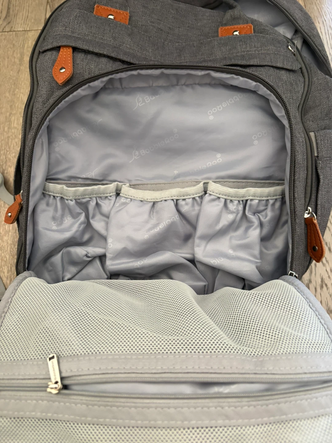 BabbleRoo Diaper Bag Backpack Grey - photo 4