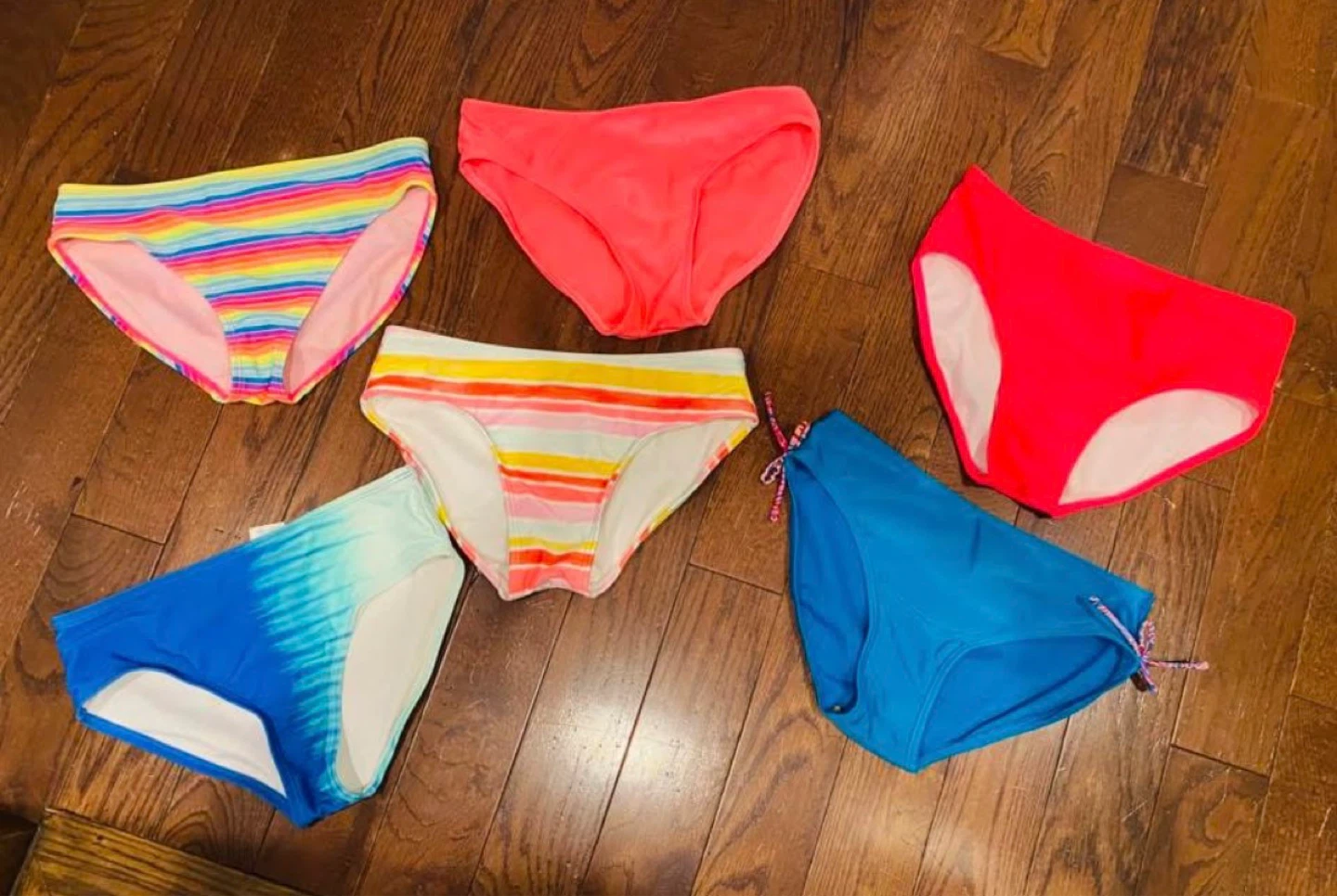 Girls' Size 10/12 Bikini Bottoms Bundle of 6