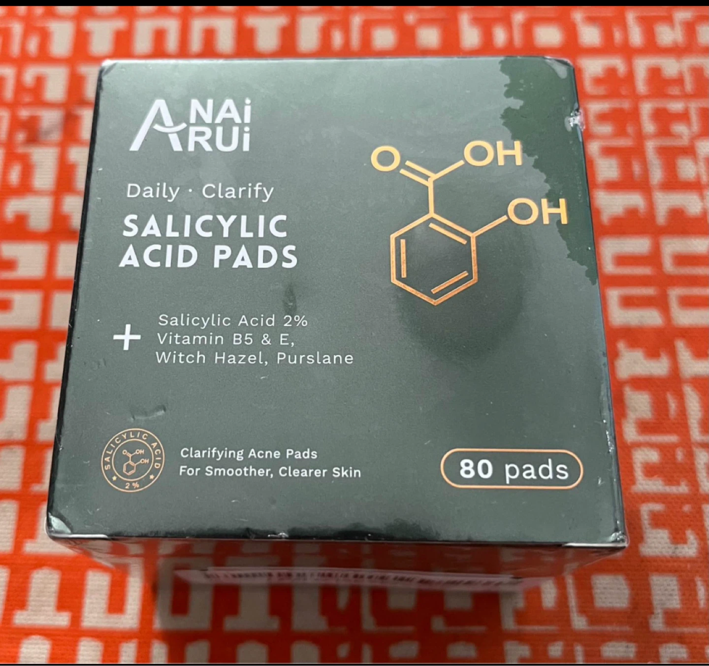 ANAI RUI Salicylic Acid Clarifying Acne Pads 80 Count