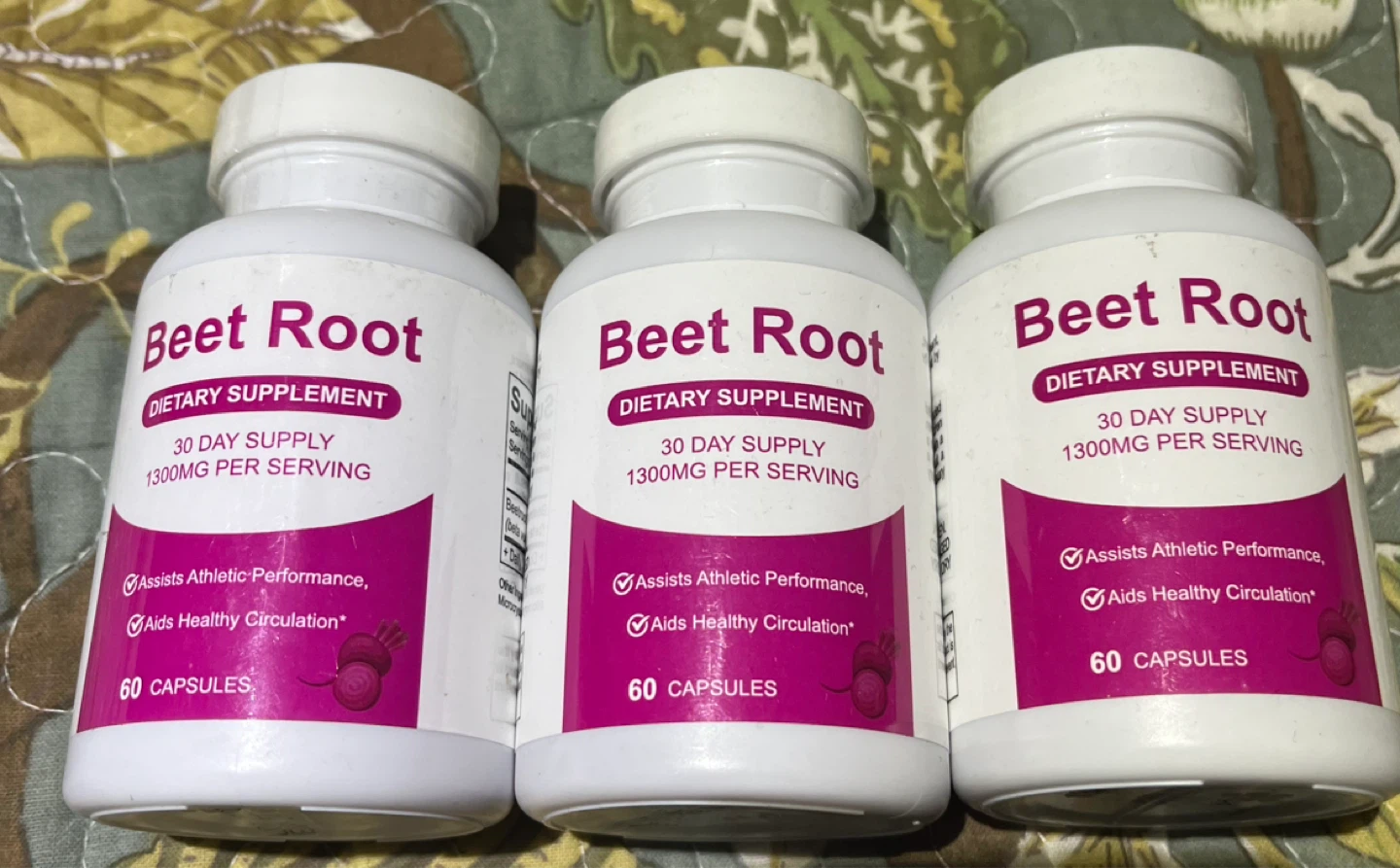 Beet Root Dietary Supplement - 3 Bottles