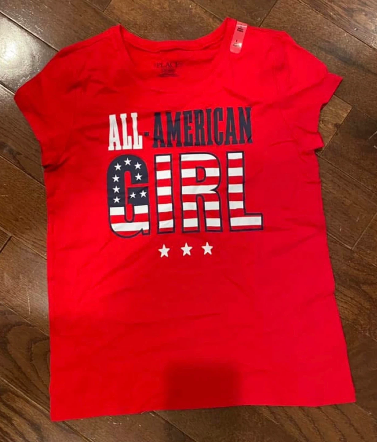 NEW Children's Place "All American Girl" T-Shirt Size 10/12