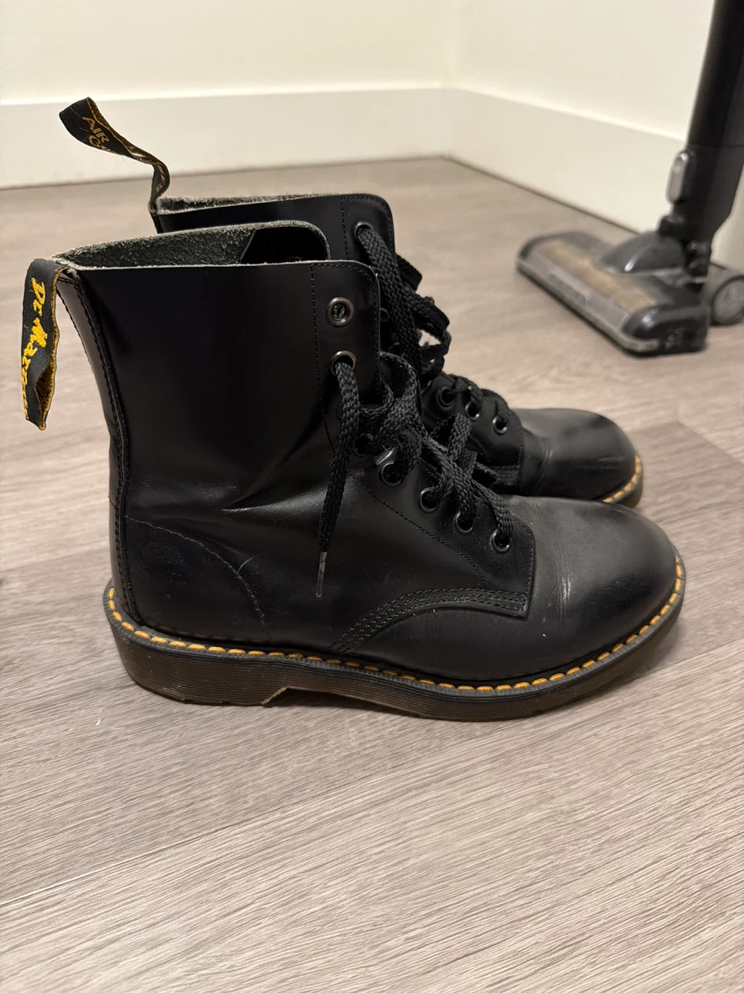 Dr. Martens Black Leather Boots size 7