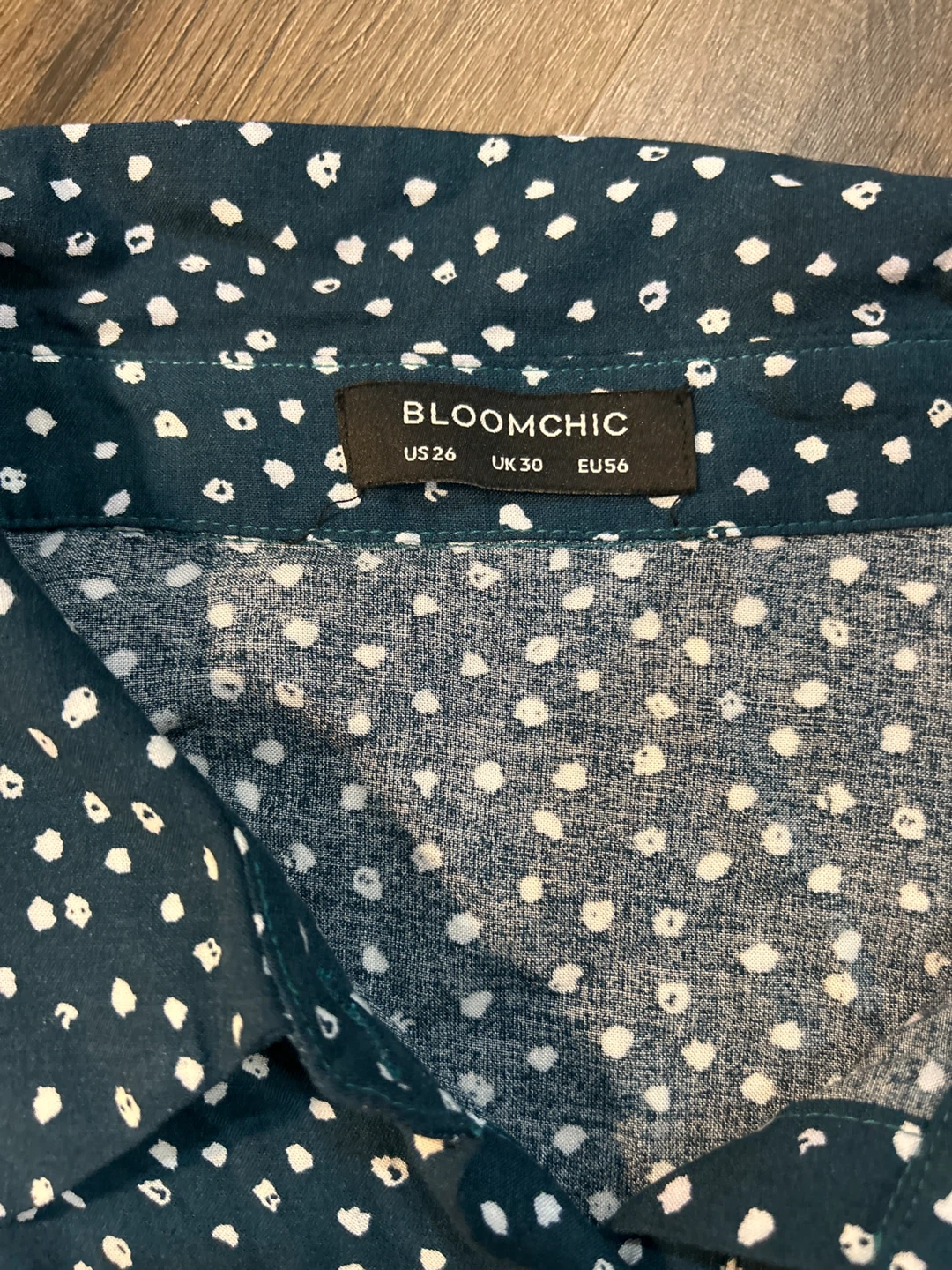 BloomChic Dark Teal Polka Dot Jumpsuit - US 26 - photo 5