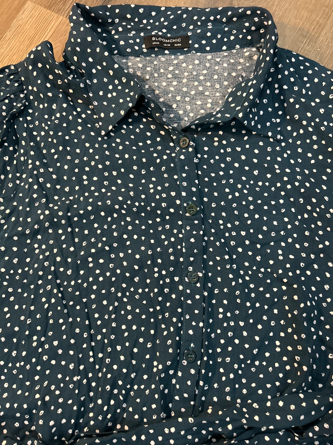 BloomChic Dark Teal Polka Dot Jumpsuit - US 26 - photo 3