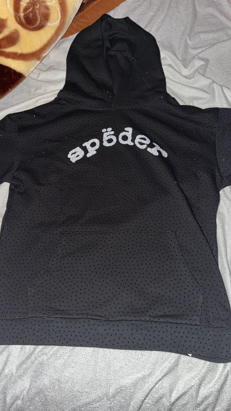 SP5DER Black Hoodie Size L - photo 3