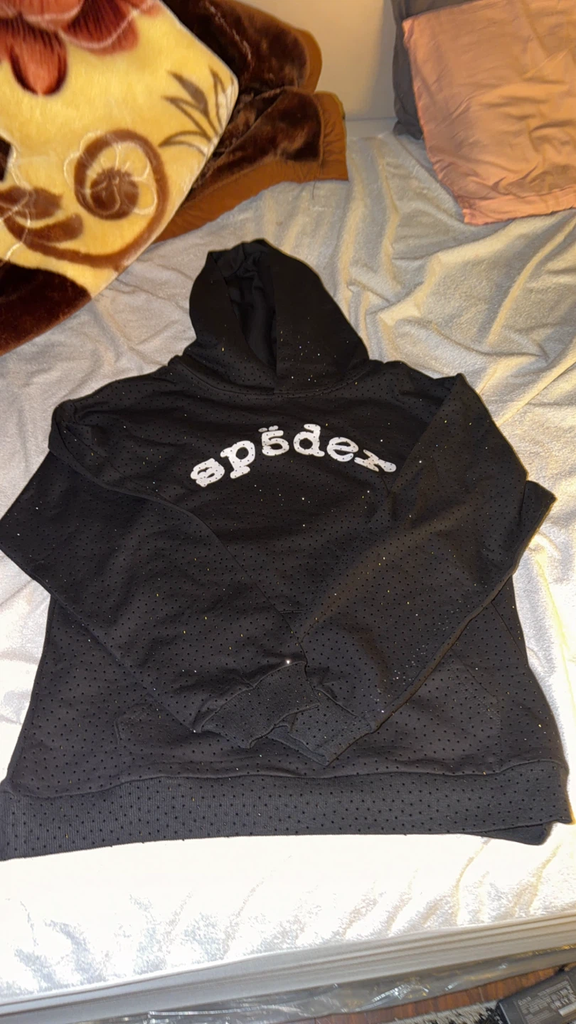 SP5DER Black Hoodie Size L - photo 2