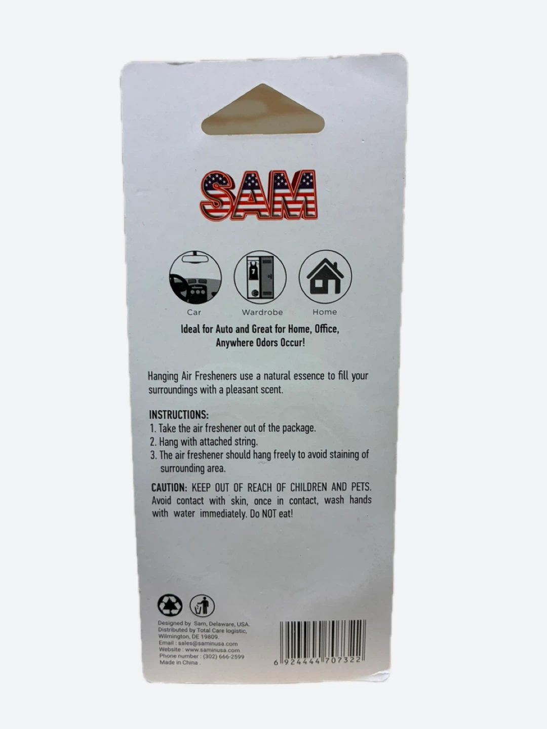 SAM Fresh Car Air Freshener - Cherry Scent - photo 2