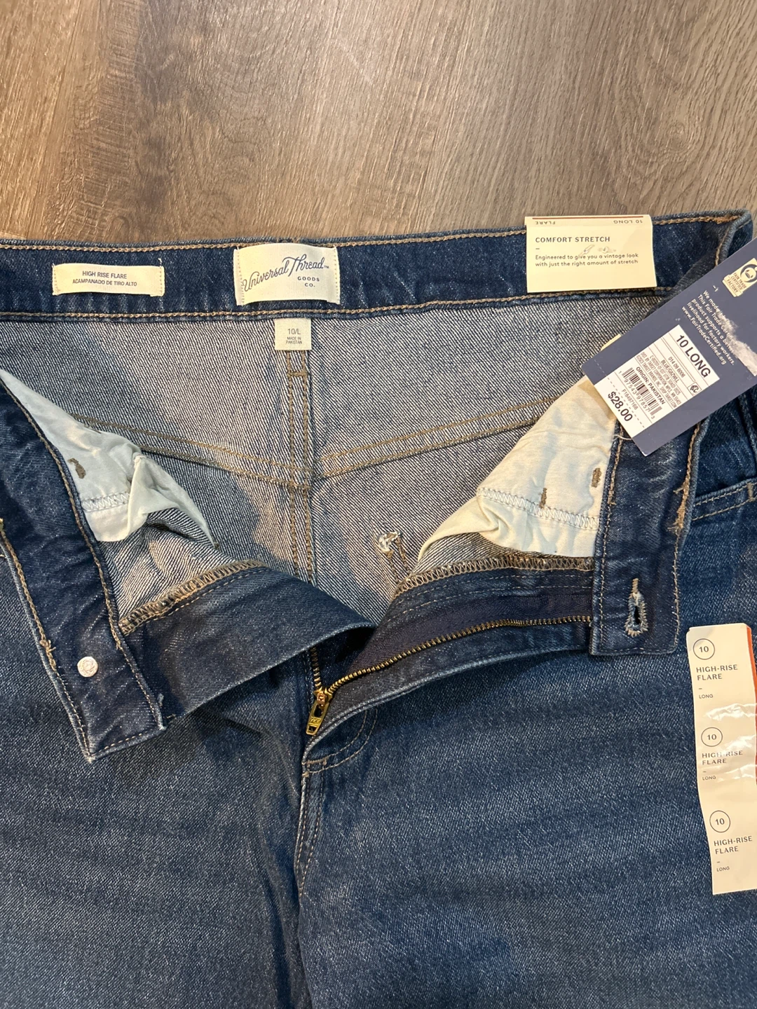 Universal Thread High-Rise Flare Jeans Size 10 Long - photo 4