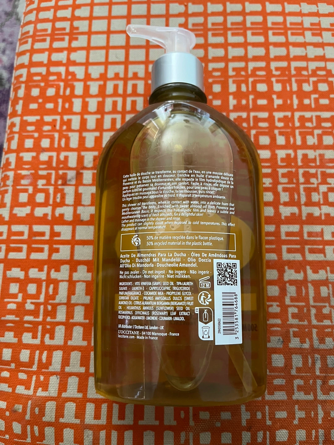 L'Occitane Shower Oil with Almond Oil 16.9 fl oz - photo 2