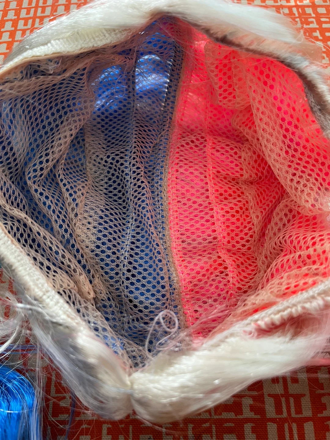 Split Dye Wig - White, Pink, and Blue - photo 4