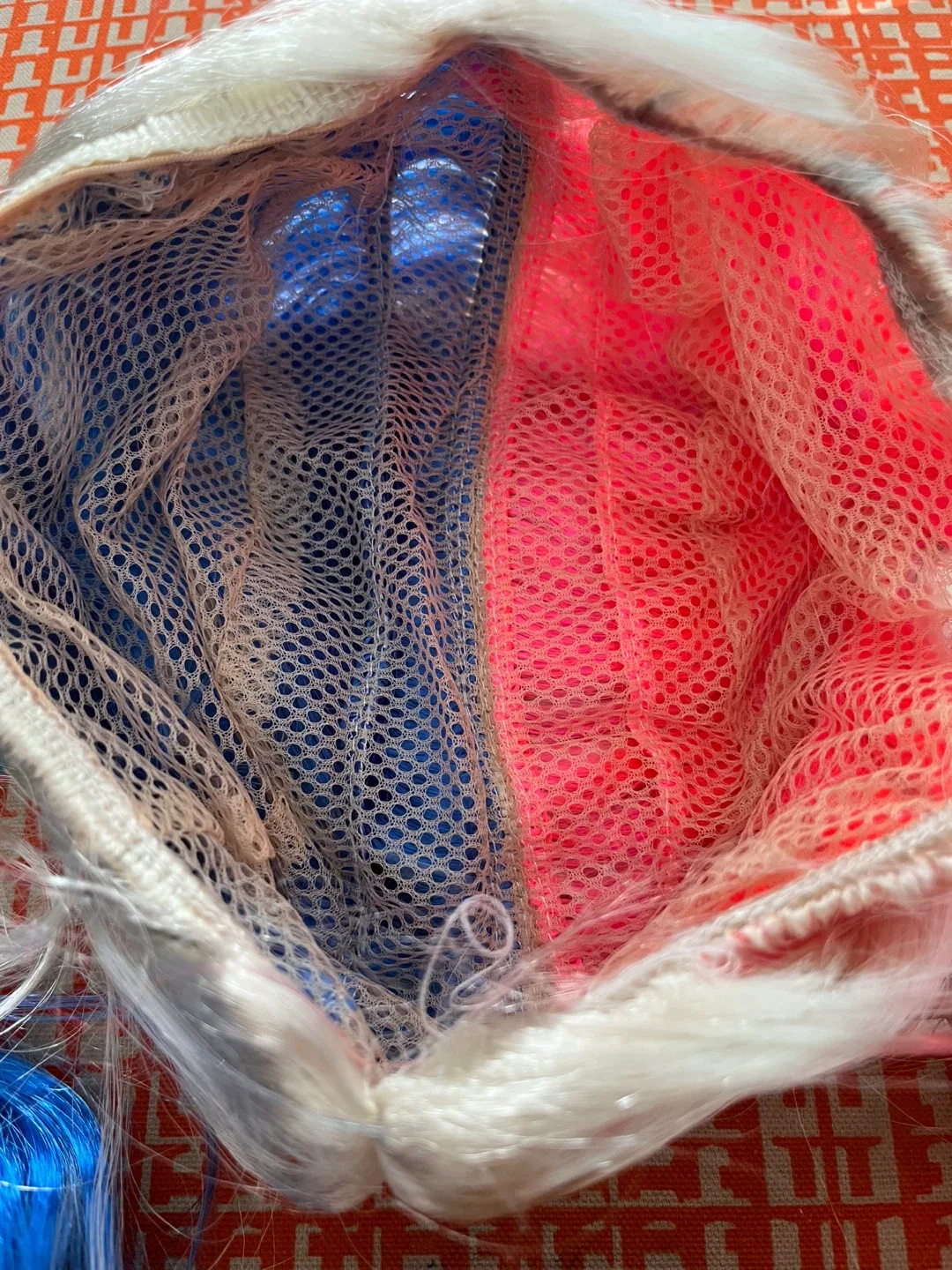 Split Dye Wig - White, Pink, and Blue - photo 4