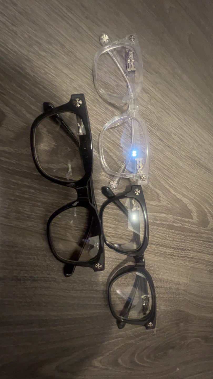 Chrome Hearts Glasses (Black & Clear)
