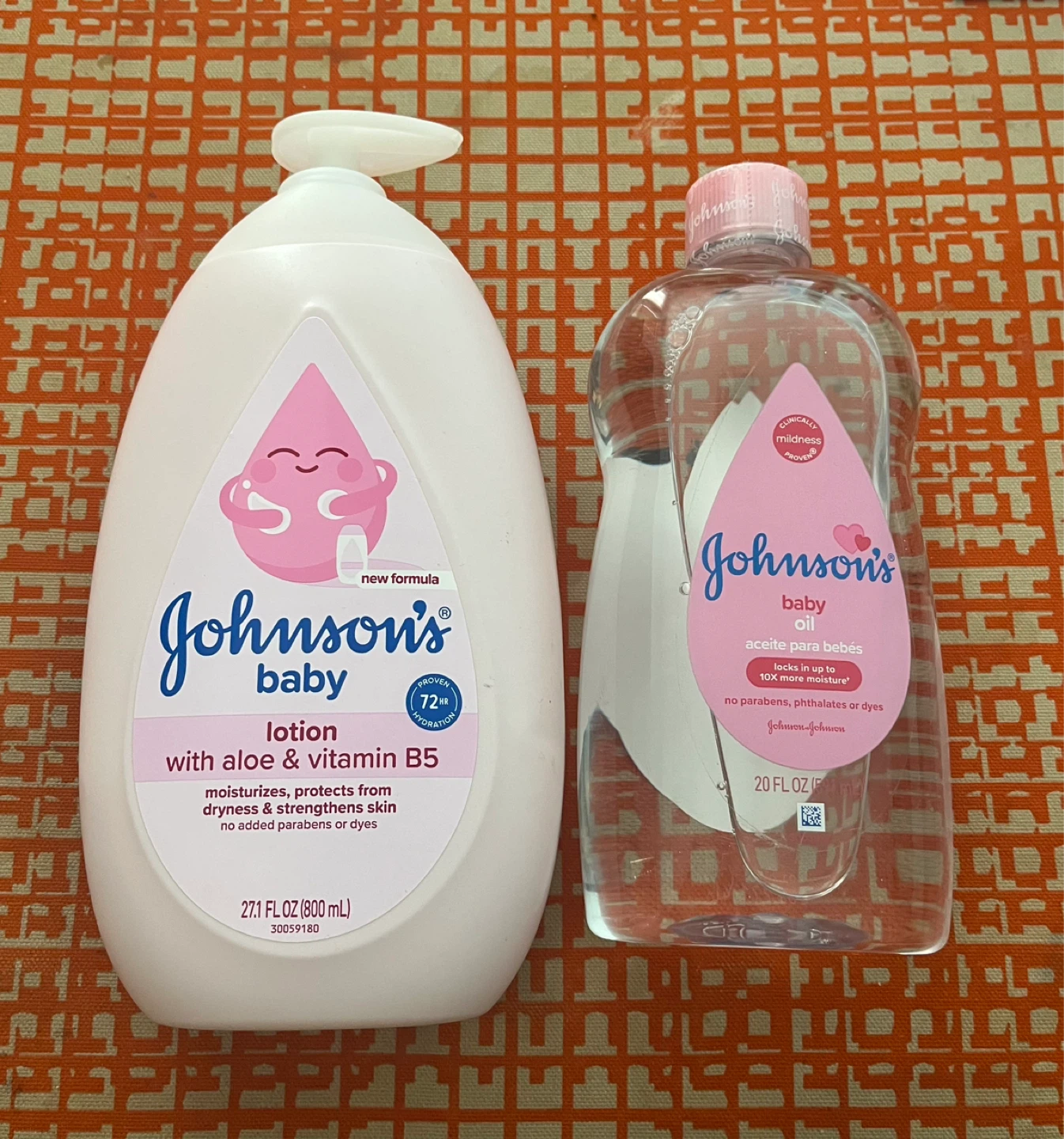 Johnson's Baby Lotion and Baby Oil Set
