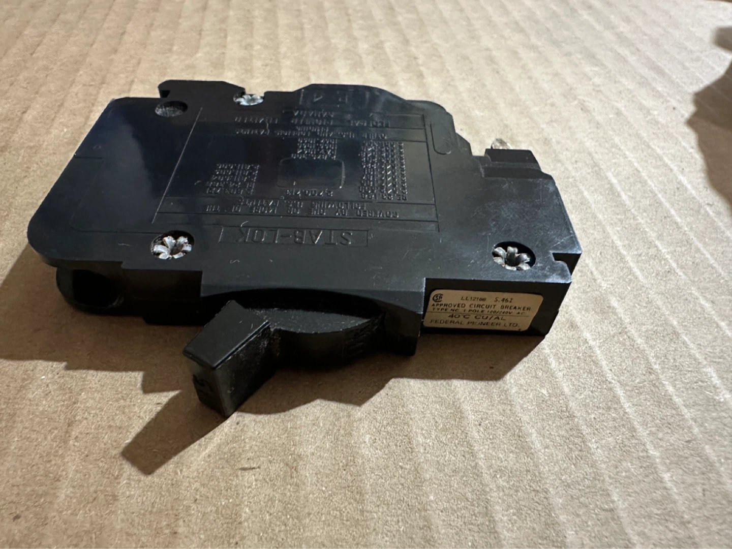 Federal Pioneer Stab-Lok 15amp circuit breaker - photo 4