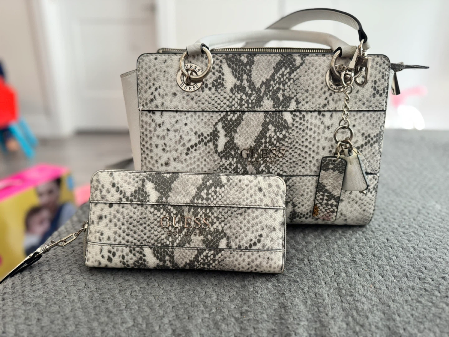 Guess Snake Print Wallet