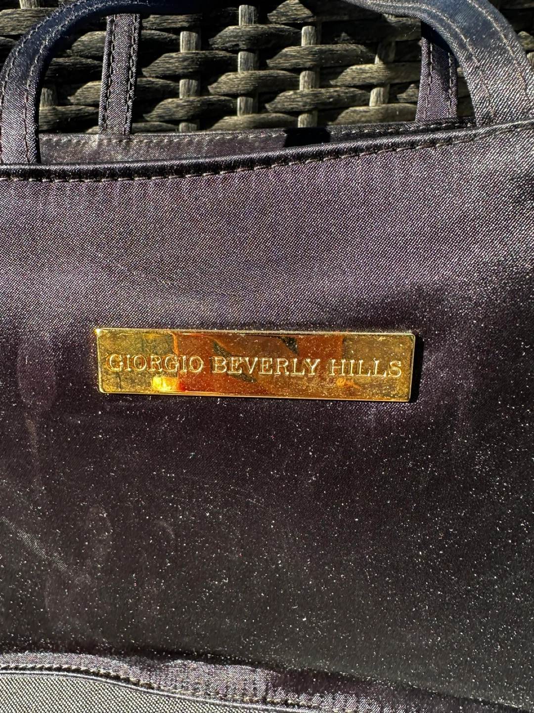 Giorgio Beverly Hills Black Satin Tote Bag - photo 3