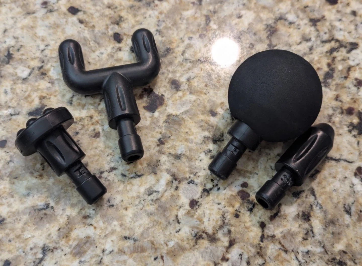 Black Massage Gun with 4 Attachments - photo 3