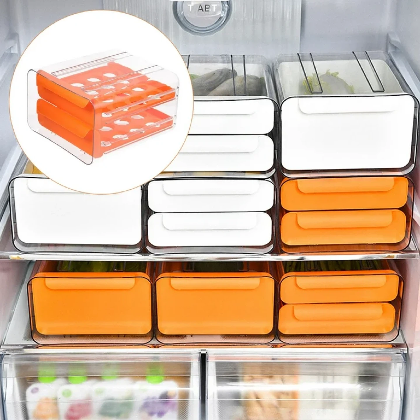 Stackable Egg Holder Refrigerator Organizer - photo 4