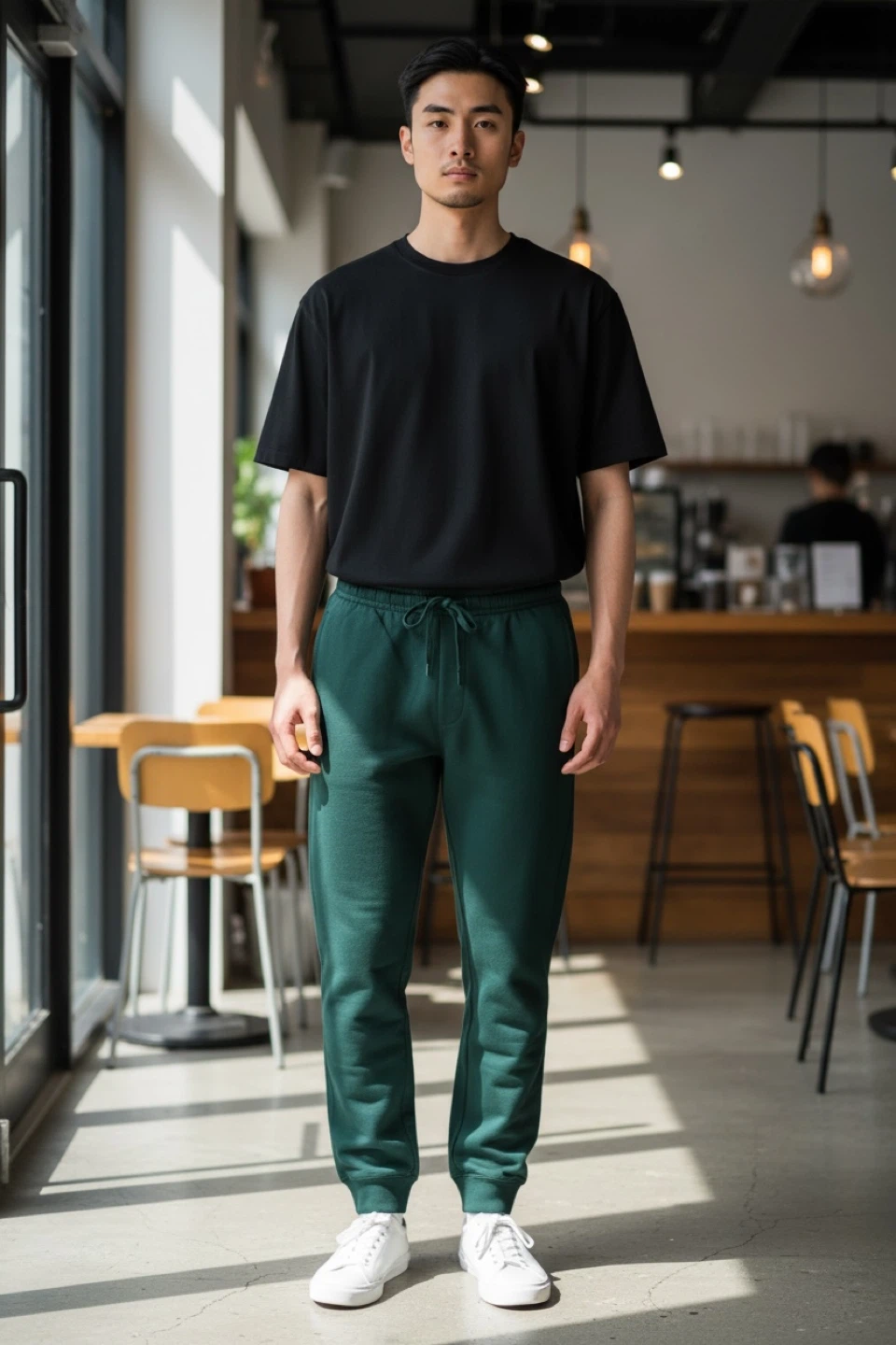 Men's Green Jogger Sweatpants - photo 2
