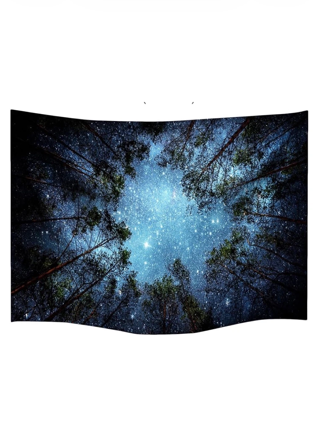 Starry Night Forest Tapestry