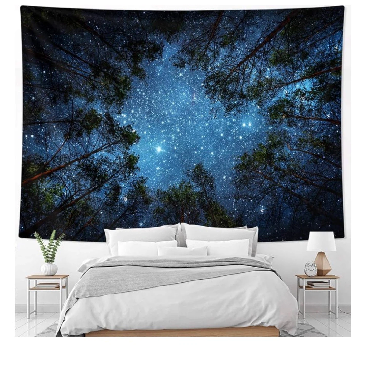 Starry Night Forest Tapestry - photo 3
