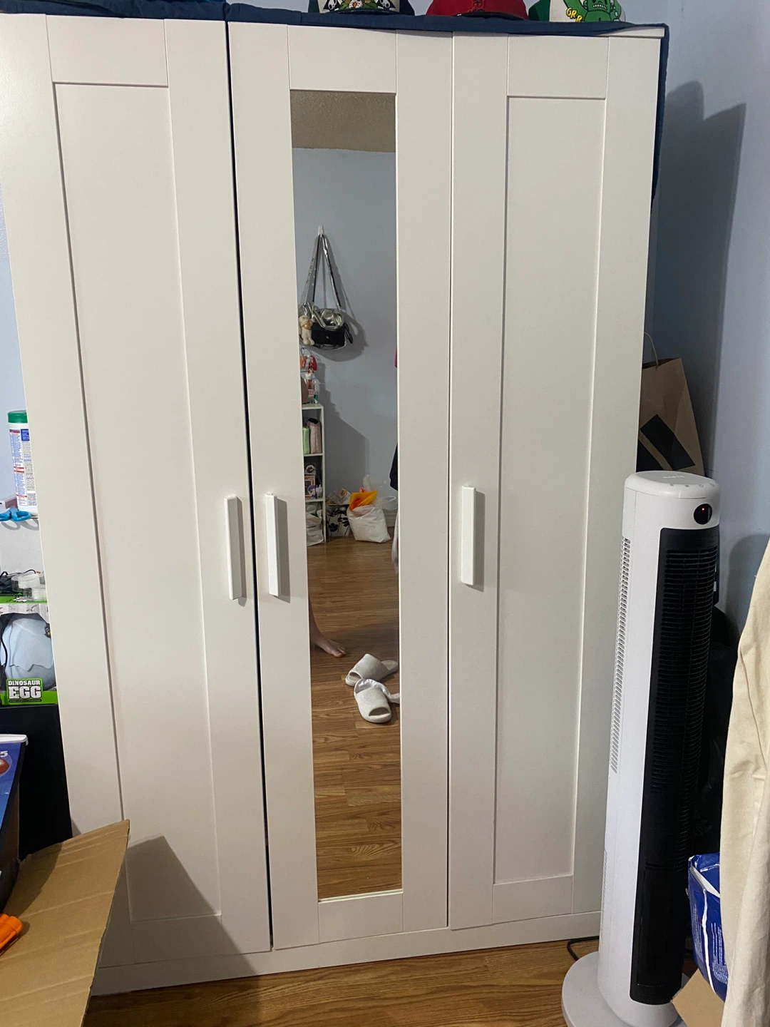 IKEA BRIMNES Wardrobe with 3 doors, white
