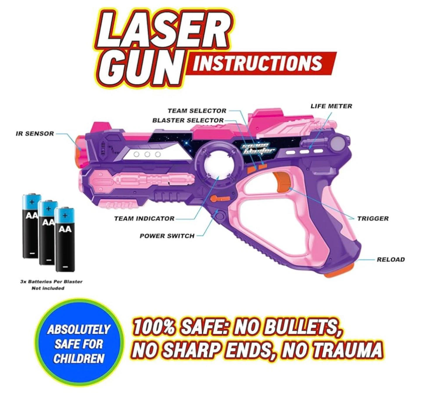 Laser Tag Blaster Set - Set of 2 - photo 2