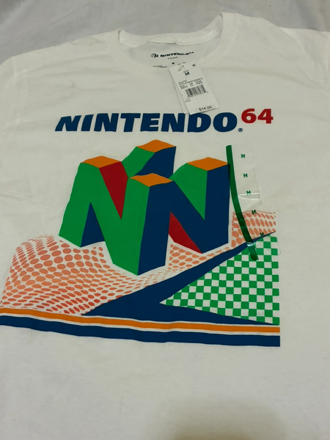 Nintendo 64 White T-Shirt - Size M - photo 5