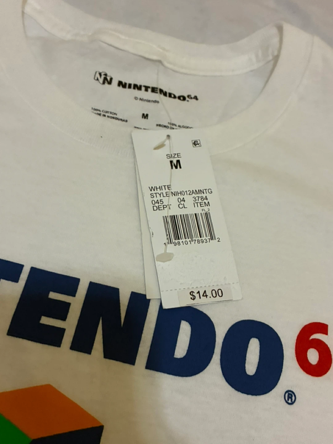 Nintendo 64 White T-Shirt - Size M - photo 4