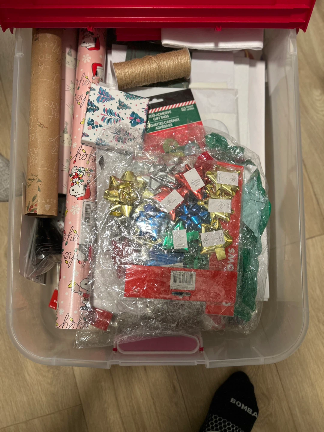 Gift Wrapping Supplies Storage Bin - photo 4