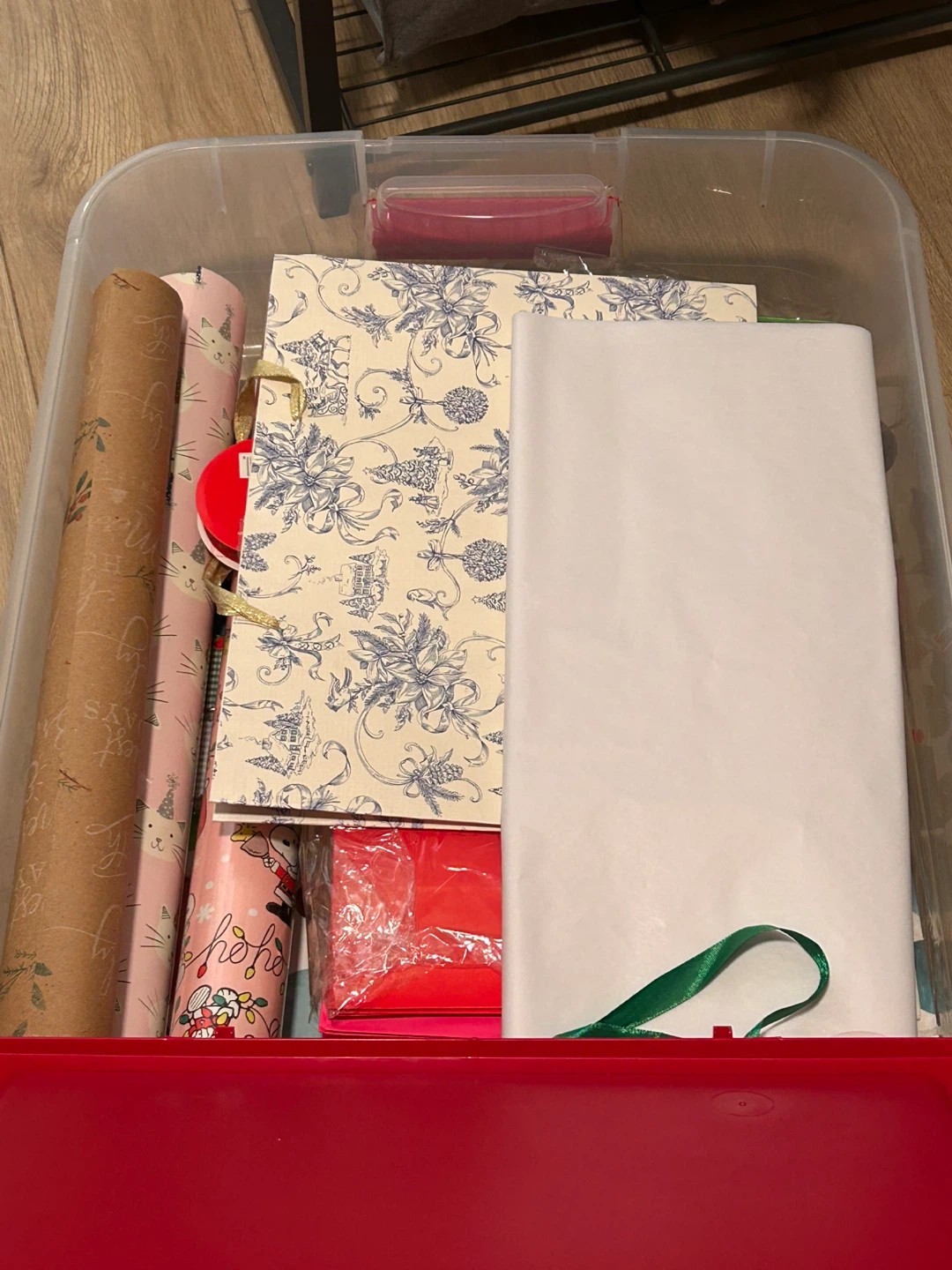 Gift Wrapping Supplies Storage Bin - photo 3