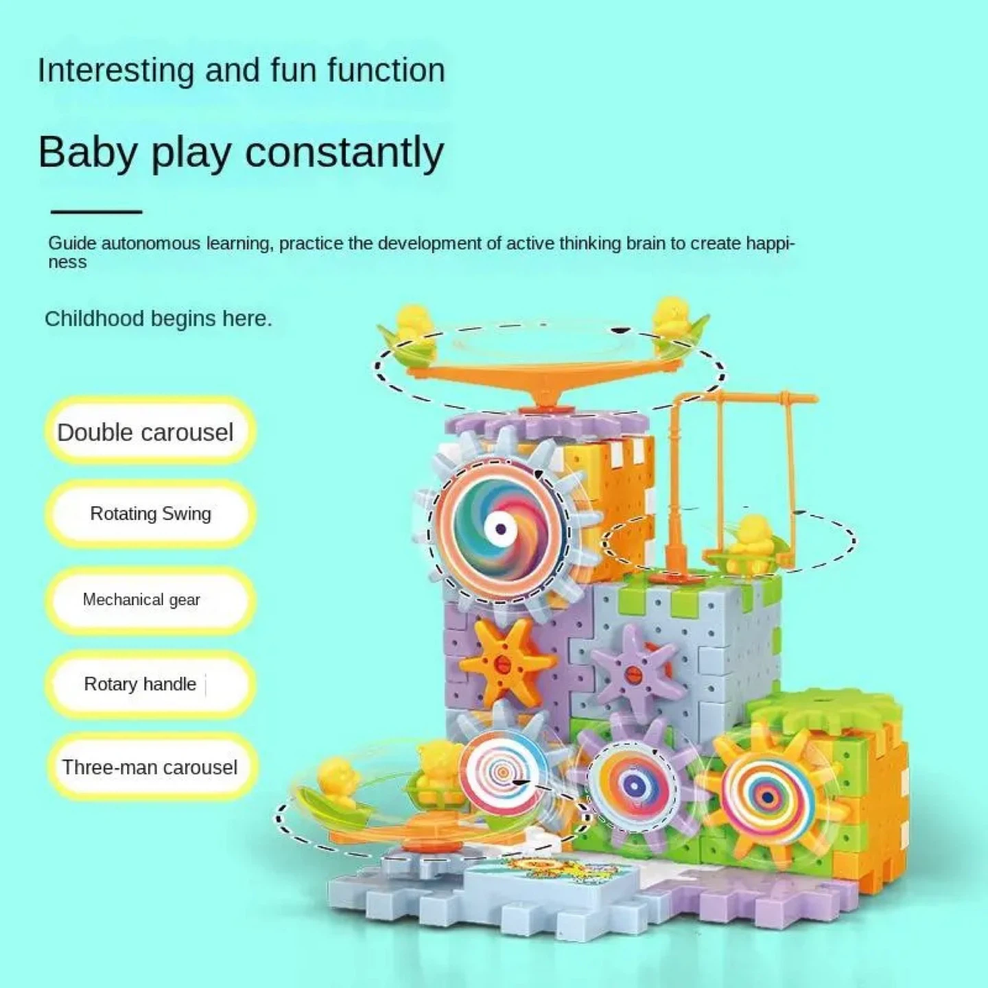 Electric Gear Building Block Creative Puzzle Series Toy - photo 3